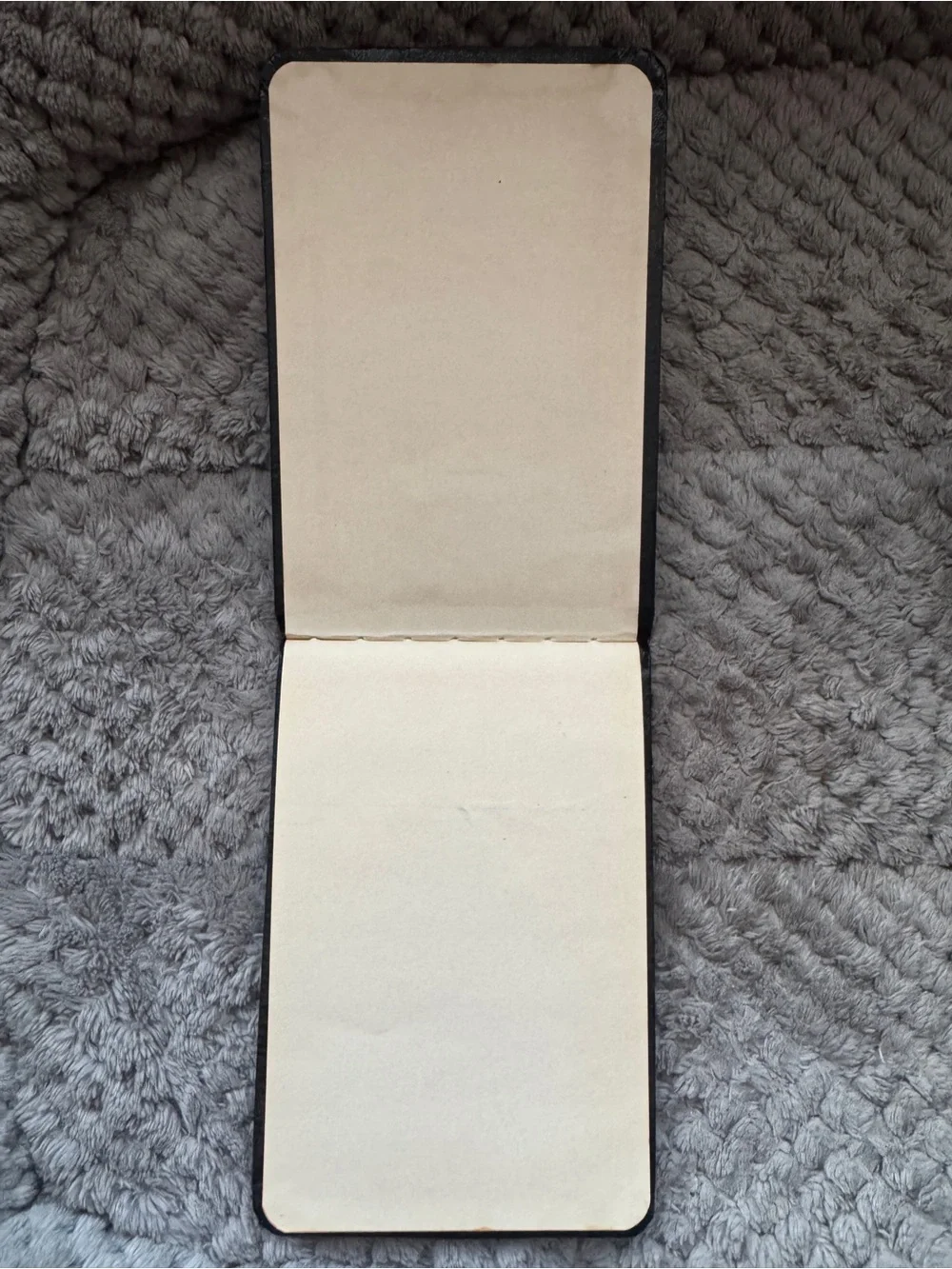 Vintage New Old Stock Black Memo Book Address Book Organizer with Gold Lettering